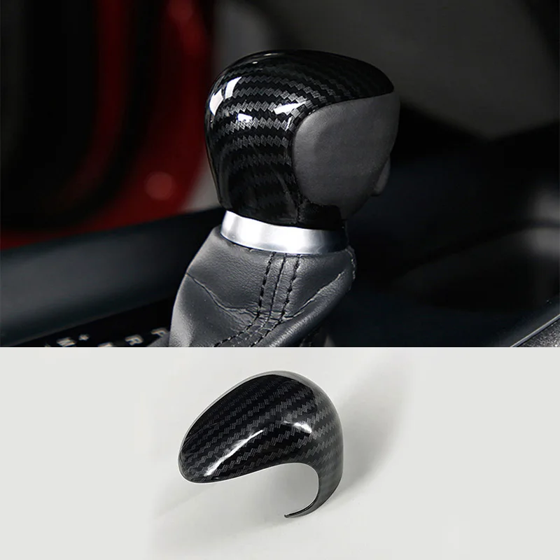 

For Toyota CHR C-HR 18-19 Carbon Fiber Color Shift Knobs Shift Lever Gear Shift Decorate Cover Trim Car Interior Accessories