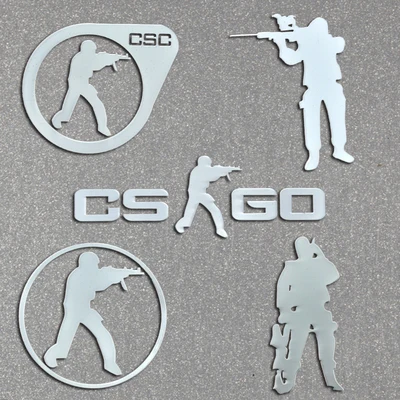 Special CSGO Metal Logo Sticker For Laptop Tablet Mobile Phone Desktop Computer Digital Camera Personalized DIY Decoration