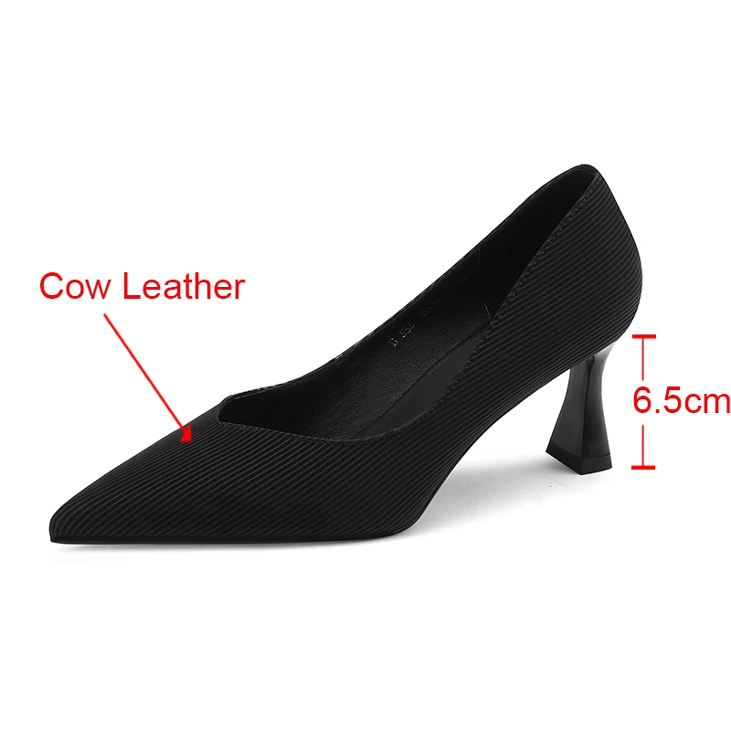 Cialisa Handmade Genuine Leather Women Footwear Thin High Heels Classics Pumps Pointed Toe Elegant Female Shoes For Offiice Lady