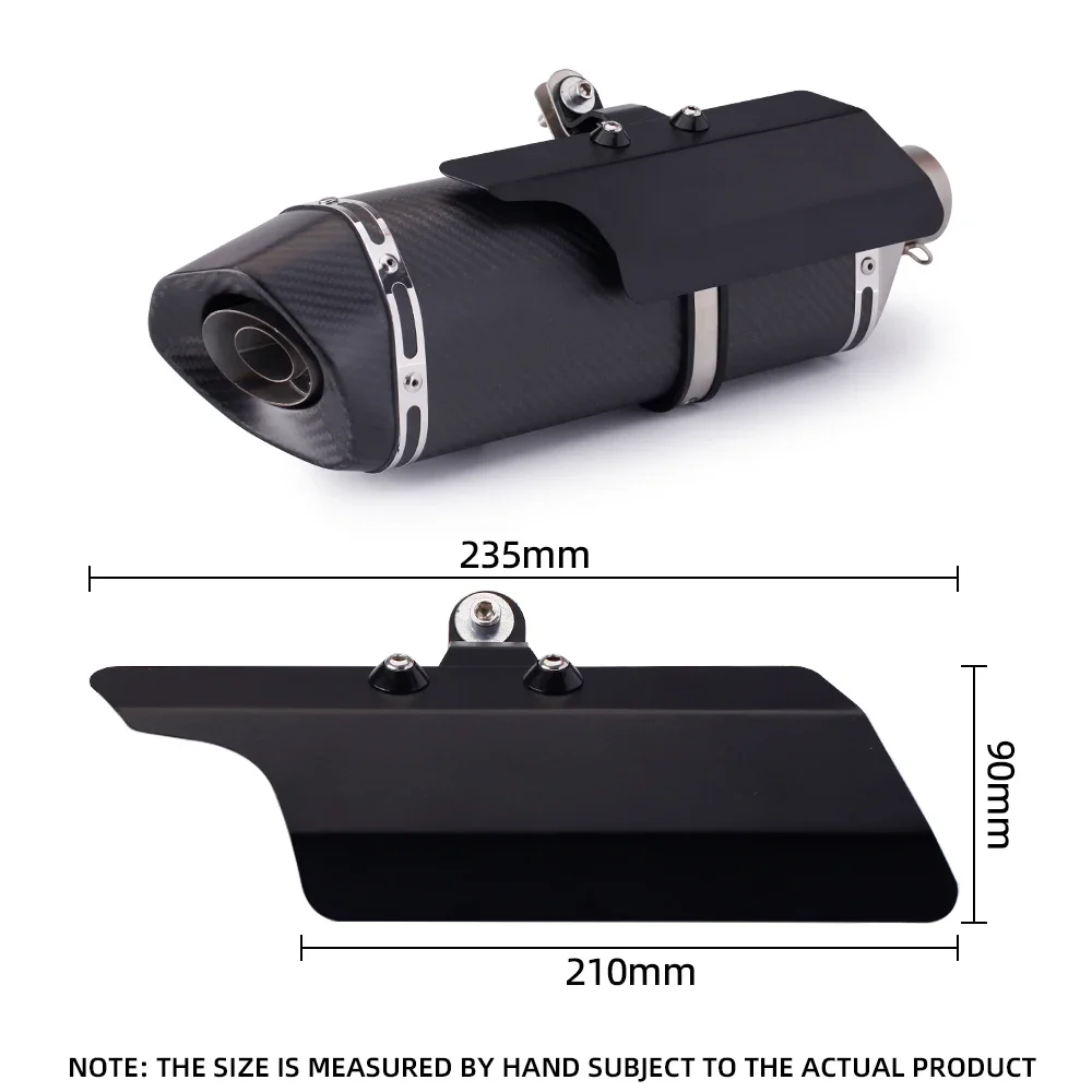 Univeral Exhaust Muffler Pipe Protector Escape Heat Shield Cover Guard Anti-scalding For Z900 Ninja MT07 Pit Bike Vintage