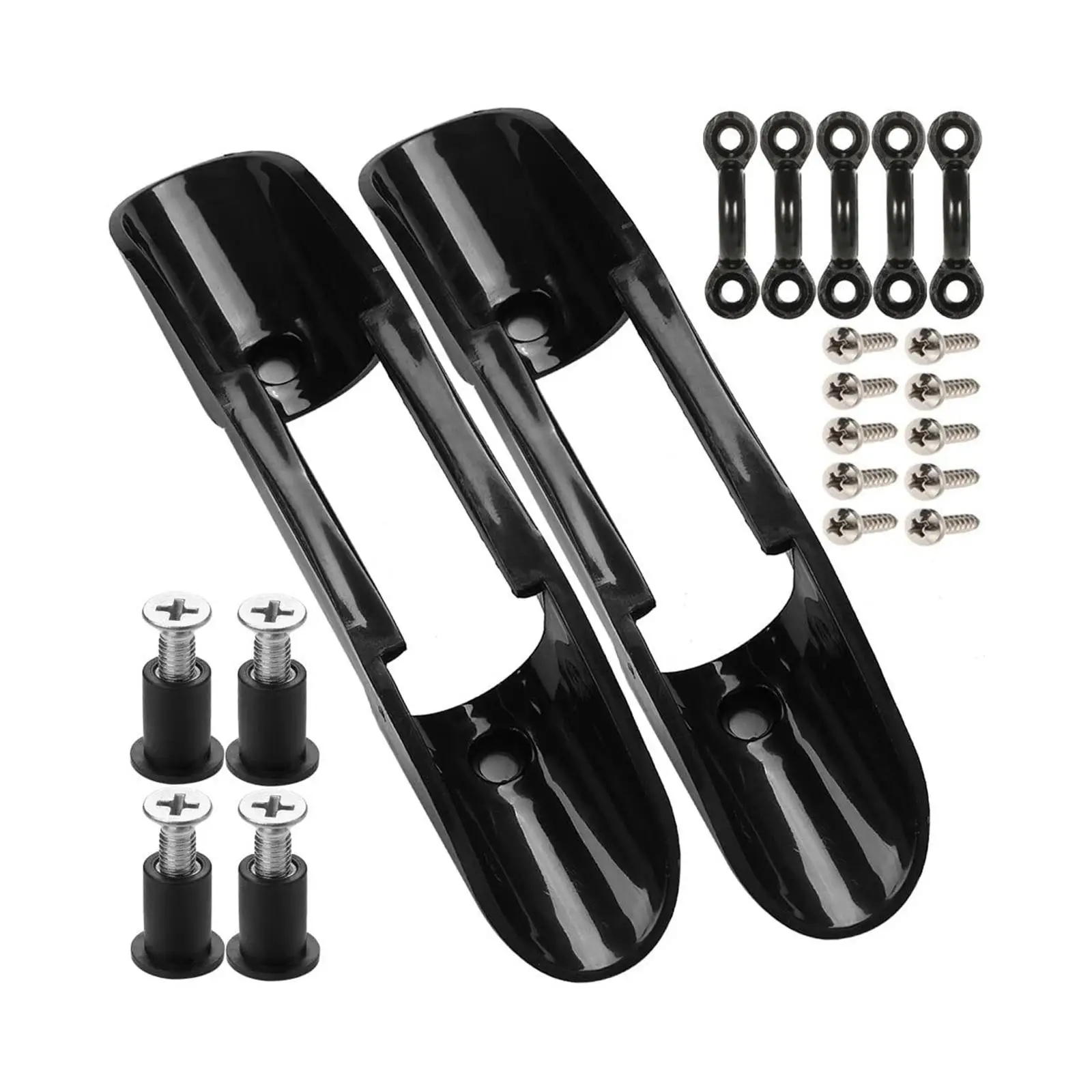 

2x Kayak Paddle Holder Clips including Screws Durable Fishing Net Clip for Kayaking Rowing Surfboard Water Sports Canoeing