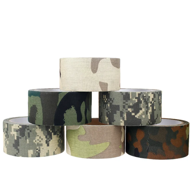 

5M Outdoor Duct Camouflage Tape WRAP Hunting Waterproof Adhesive Camo Tape Stealth Bandage Military 0.05m x 5m /2inchx196inch