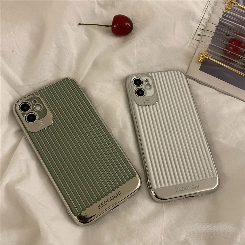

Sang Trọng Cao Cấp Điện Dòng Xi Bạc Điện Thoại iPhone 13 11 12 Promax XS Max XR 7 8 Plus Xe Đẩy Trơn Trượt