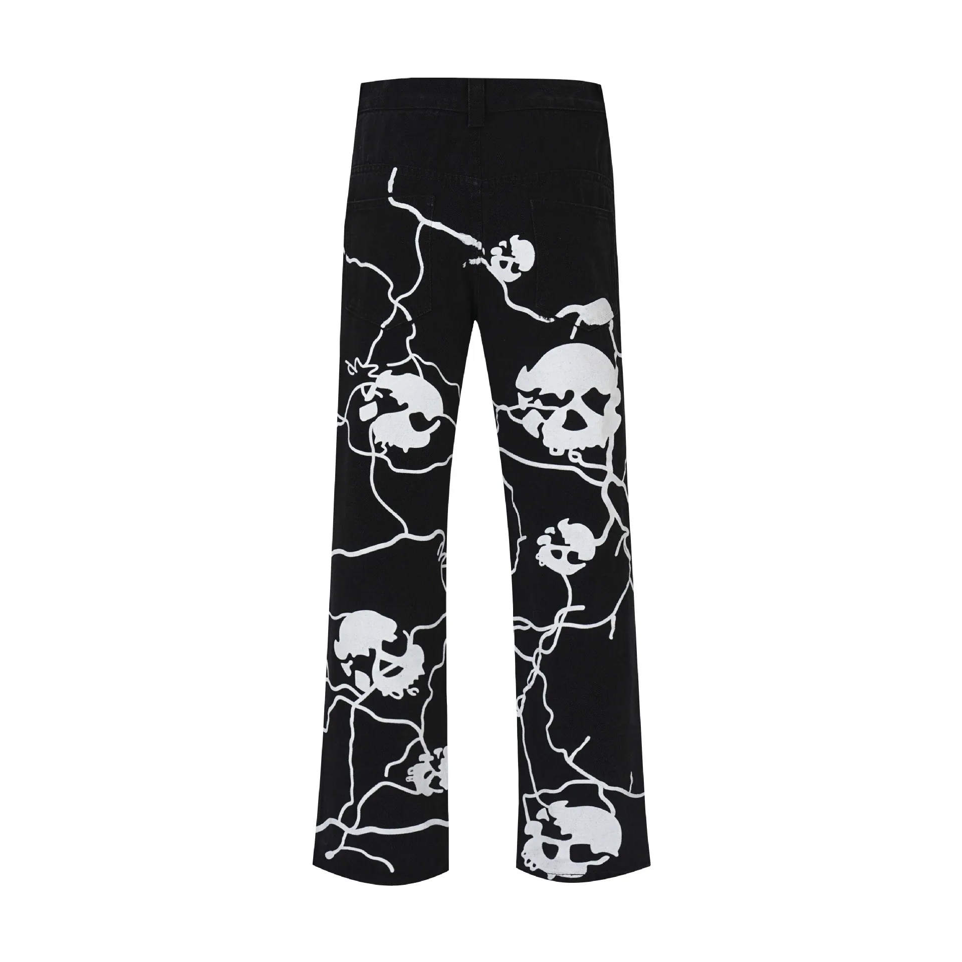 2023 Men Hip Hop Baggy Pants Jeans Streetwear skull Printing Denim Pants Harajuku Joggers Jeans Trousers Pants