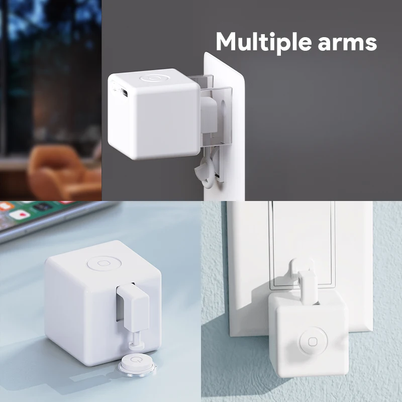 Tuya Smart Touch Finger Robot ZigBee 3.0 Заряжаемый переключатель Кнопка Толкатель Бот Дистанционное управление Поддержка приложения Alexa Google Home Alice (art.: 3920cfec044ef) - 3920cfec044ef