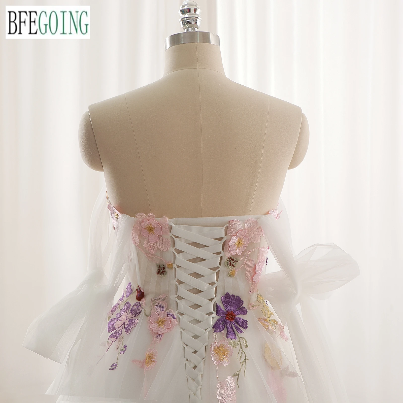 Бальное платье BFEGOING из тюля с цветами
