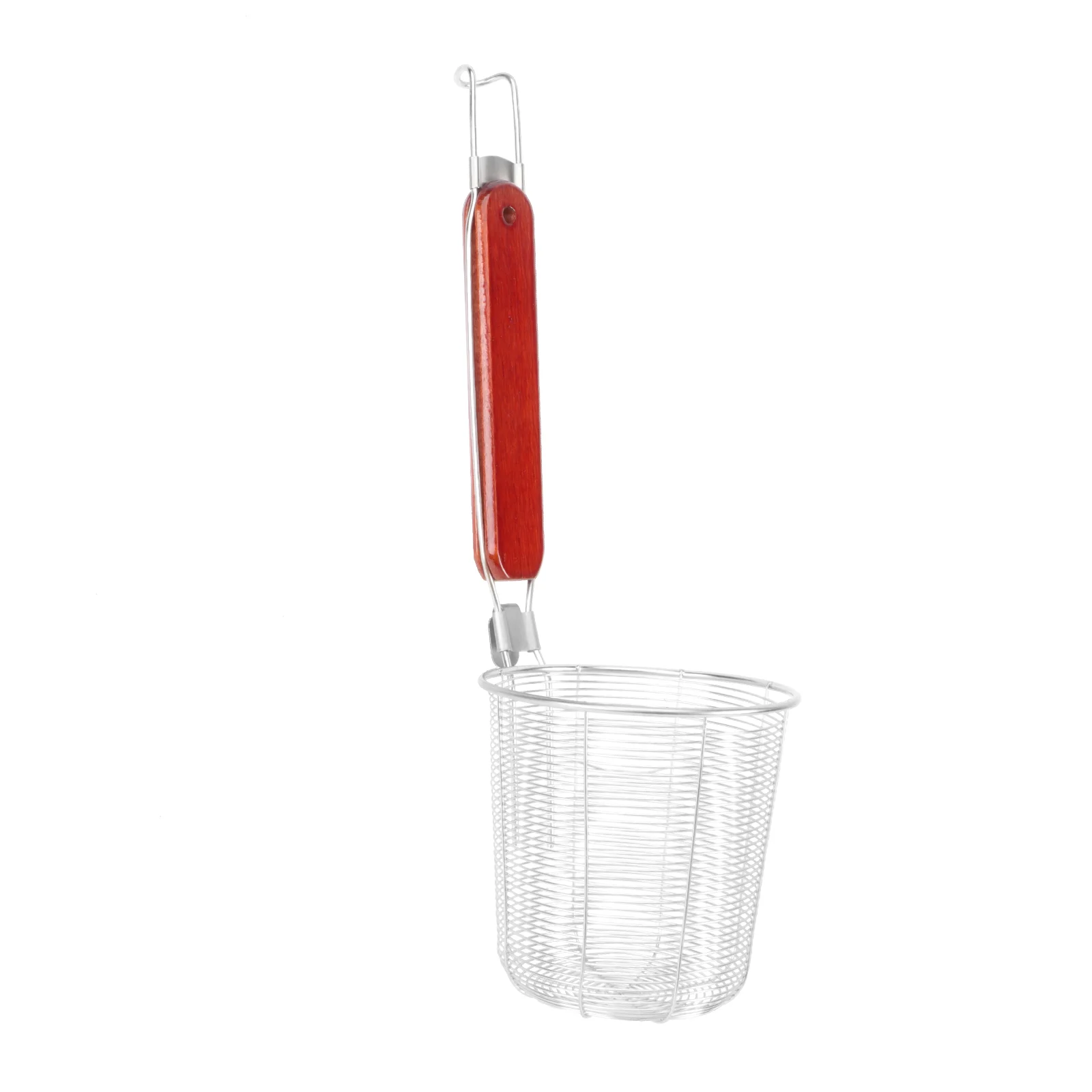 

Strainer Pasta Basket Noodlehandle Mesh Spider Pot Cooking Drainer Wire Metal