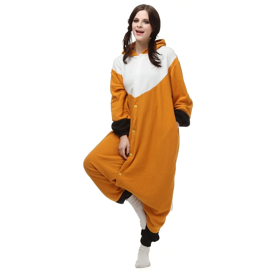 Флисовые кигуруми Miss Fox женский комбинезон пижамы для хэллоуивечерние мы косплея