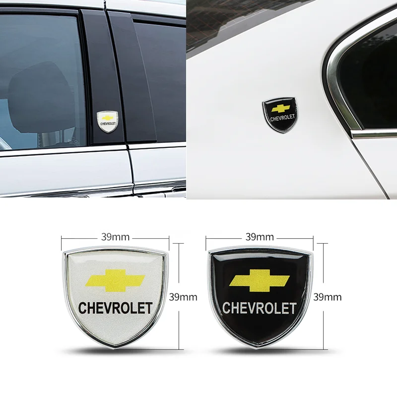 

Car Accessories 3D Fender Trunk Emblem Badge Decal Body Sticker For Chevrolet Captiva Colorado Cruze Spark Malibu Trax Aveo