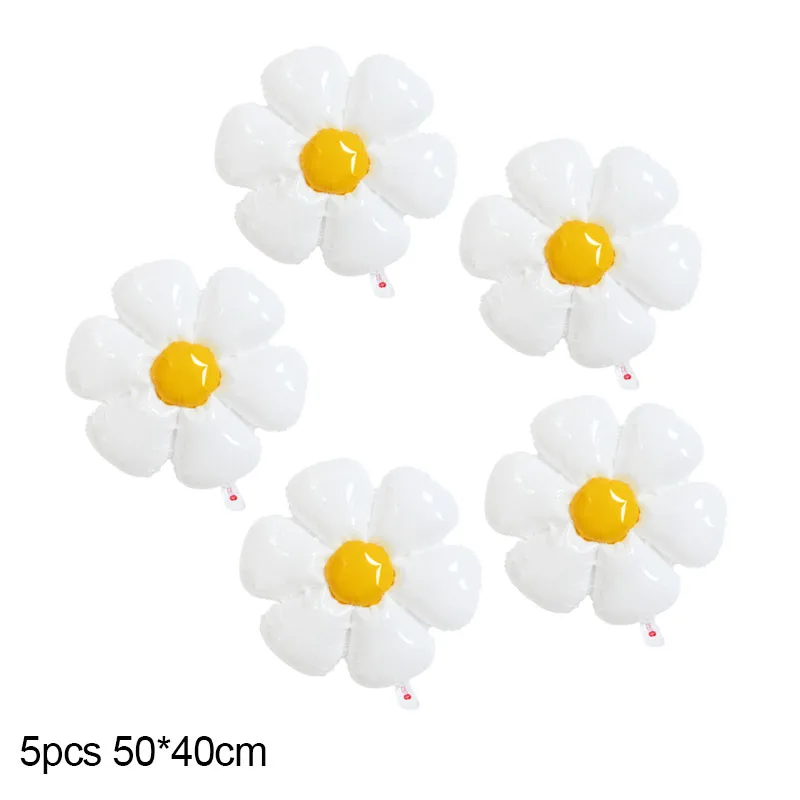 

Гелиевые шары белые цветы ромашки подсолнухи