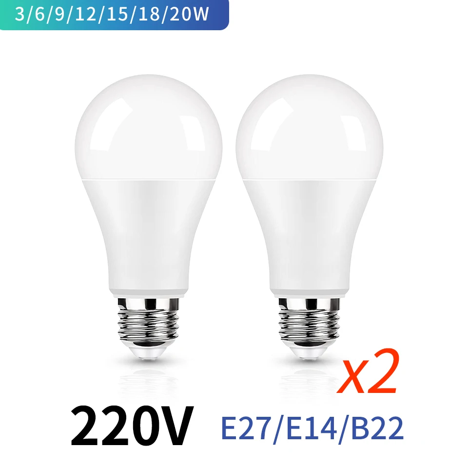 лампочки E27 E14 B22 220 В