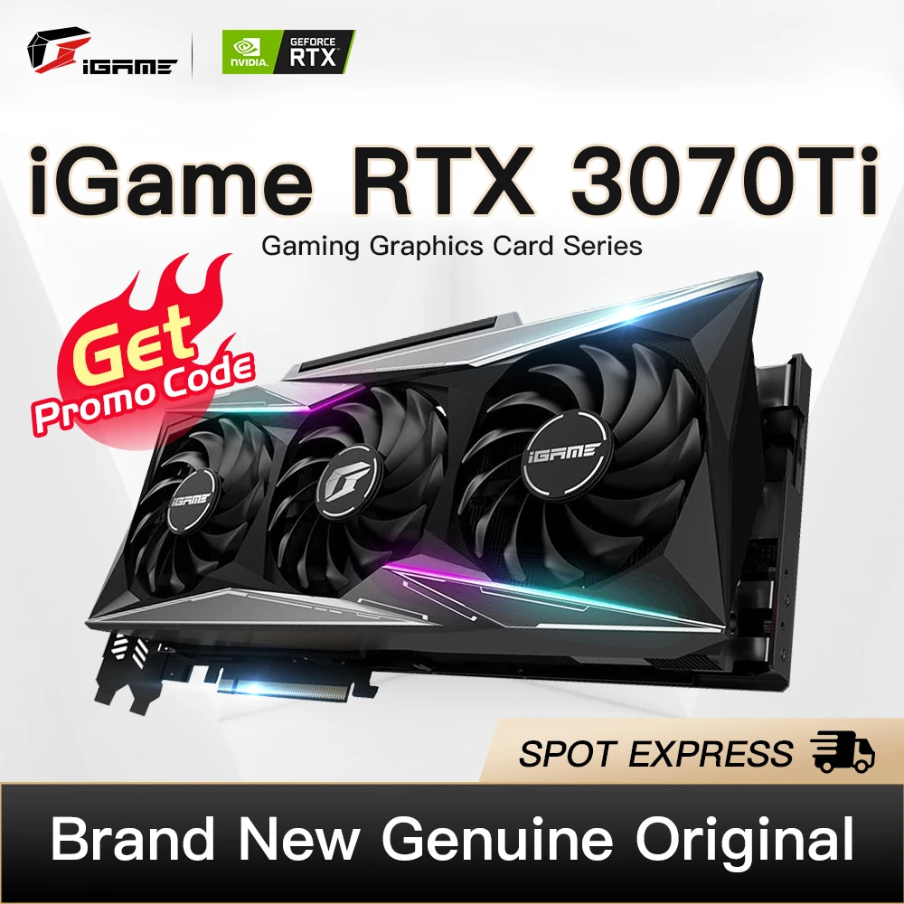 Новая цветная видеокарта RTX 3070Ti 8 Гб GDDR6X RTX3070 Ti вулкан iGAME GeForce для настольного ПК