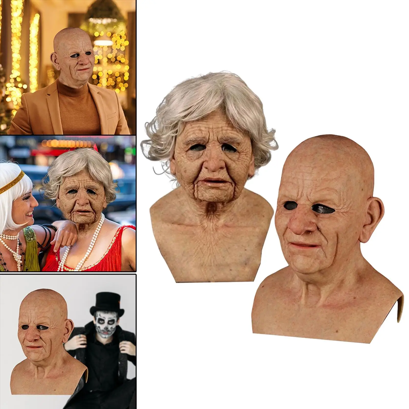 

Novelty Latex Mask Costum Props Mask Headgear for Masquerade Party