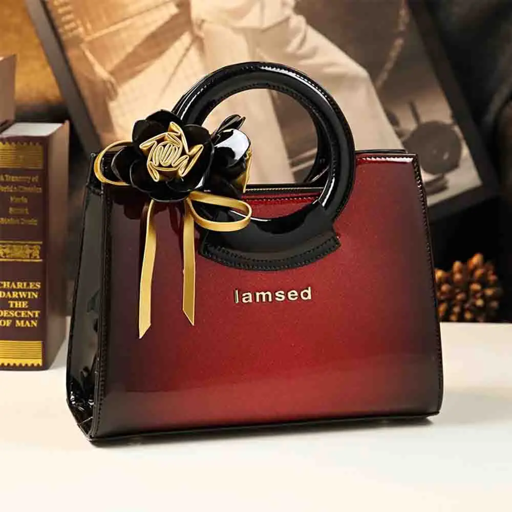 

Модная женская сумка Noblel с верхней ручкой, роскошная блестящая кожа, элегантная женская вечерняя сумка-клатч через плечо, новинка 2023