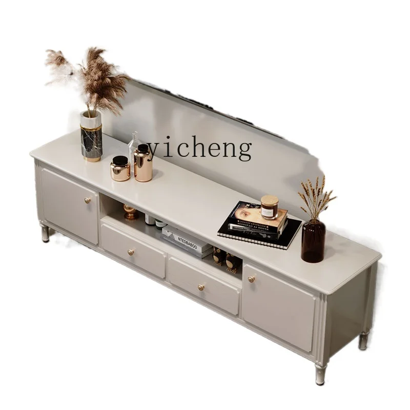 

XC Simple Modern Living Room Italian-Style Light Luxury Floor Cabinet Simple Storage Small Apartment Coffee Table TV Stand