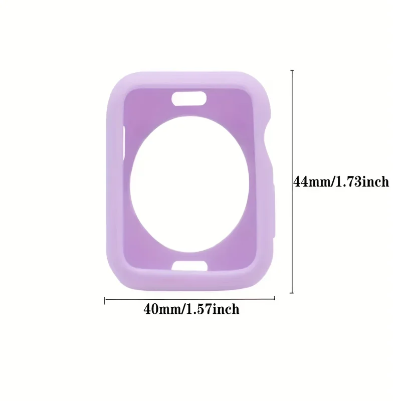 Силиконовый чехол для Apple Watch 11, 46 мм, 4240444145 мм, аксессуары, защитный бампер, чехол из ТПУ, iwatch Series 10, 9, 8, 7, 6, 5, 4, 3, SE (art.: 3920dbcfb8123) - 3920dbcfb8123