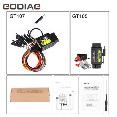 GODIAG GT107 ECU IMMO Kit Plus GT105 DSG коробка передач Считывание данных/адаптер записи для DQ250 DQ200 VL381 VL300 DQ500 DL501