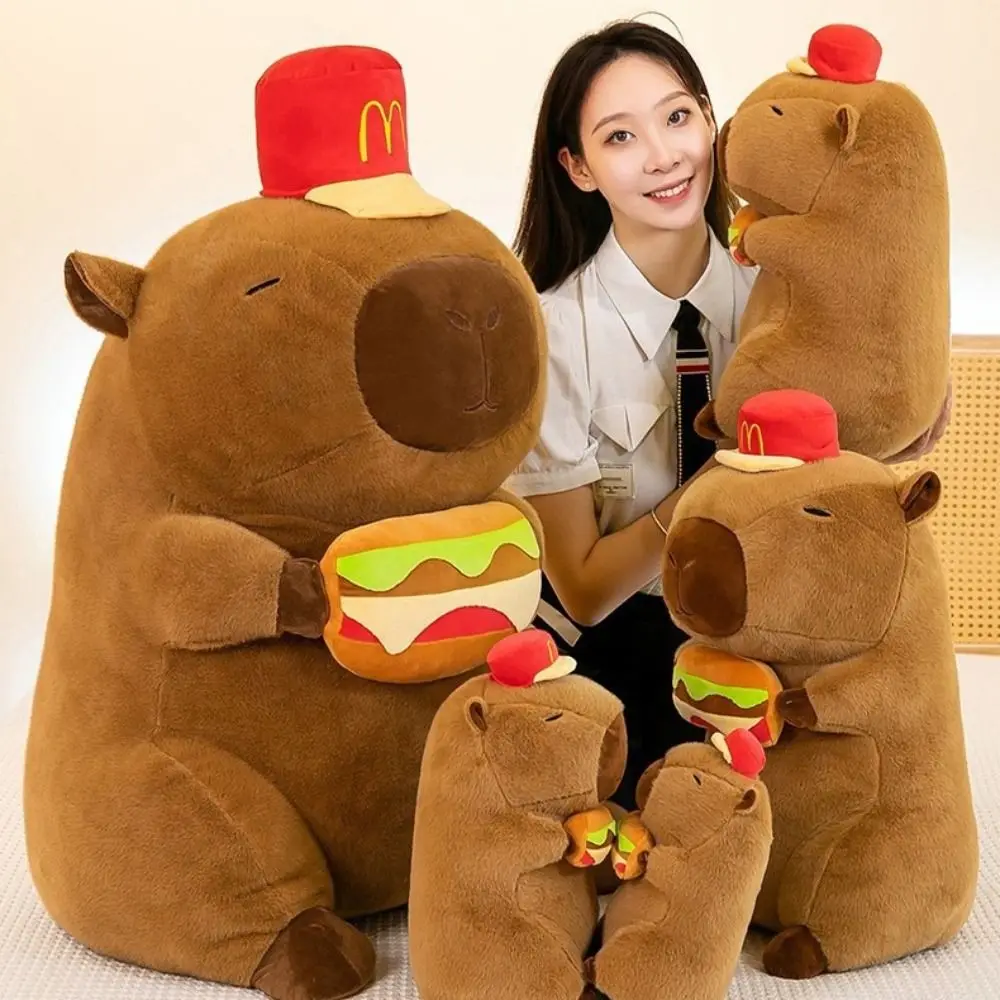 Капибара Гамбургская капибара плюшевые игрушки моделирование с гамбургером