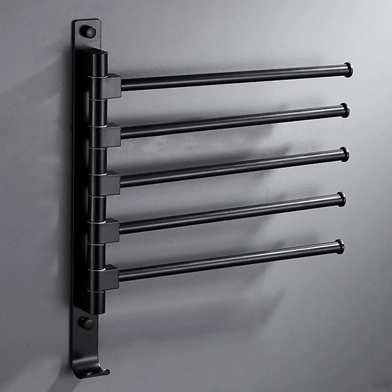 

Держатель для полотенец HOTAAN черный 4/5 перекладин