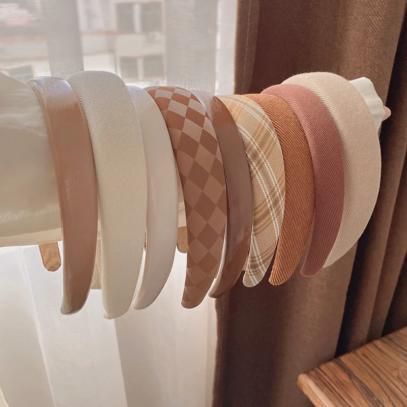 

New Coffee warm color hair band sponge headband hair clip girl hair accessories