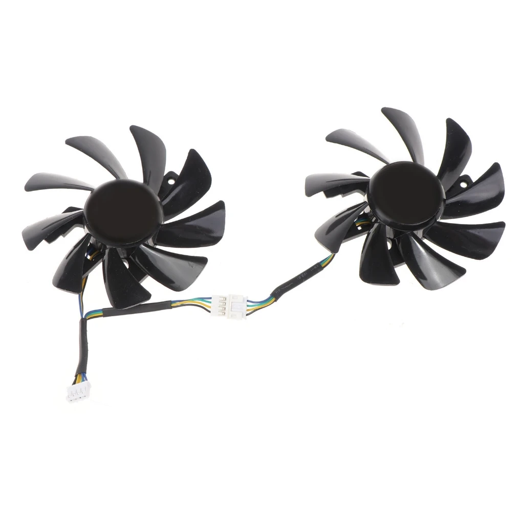 

2PCS 85MM 4PIN for DC 12V RX580 GPU FAN For Sapphire RX 580 2048SP 8G D5 Video Card Cooling As Replacement Cooling Fans
