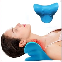 neck shoulder stretcher relaxer cervical chiropractic traction device pillow for pain relief cervical spine alignment gift