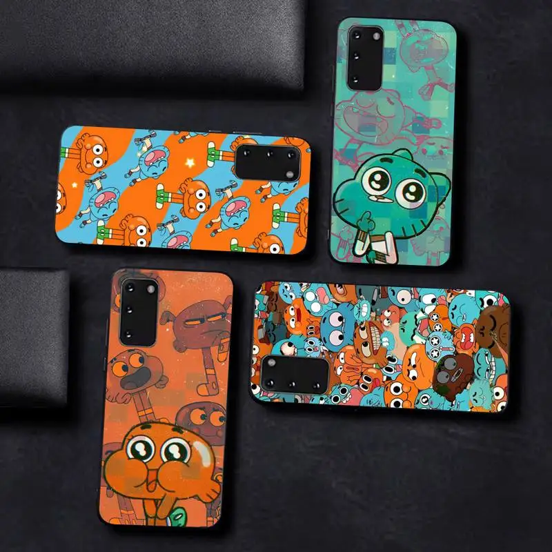 

Anime-World-of-Gumball Phone Case for Samsung S10 21 20 9 8 plus lite S20 UlTRA 7edge