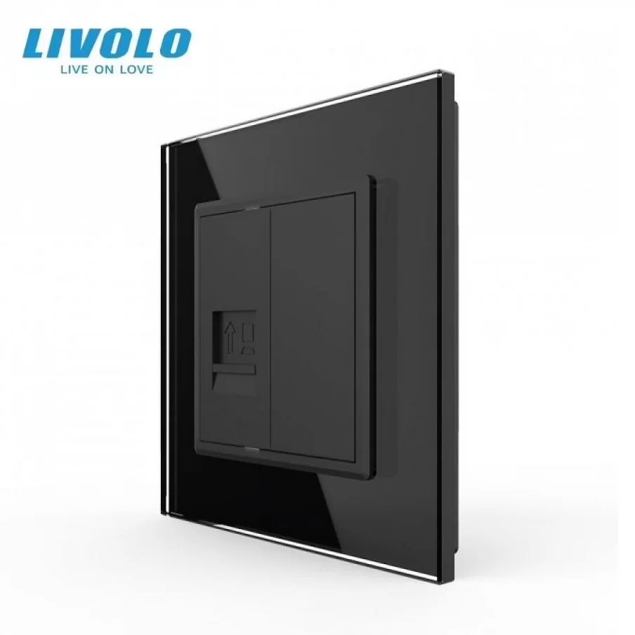 Комбинация компьютерной розетки локальной сети Livolo и COM настенная розетка из