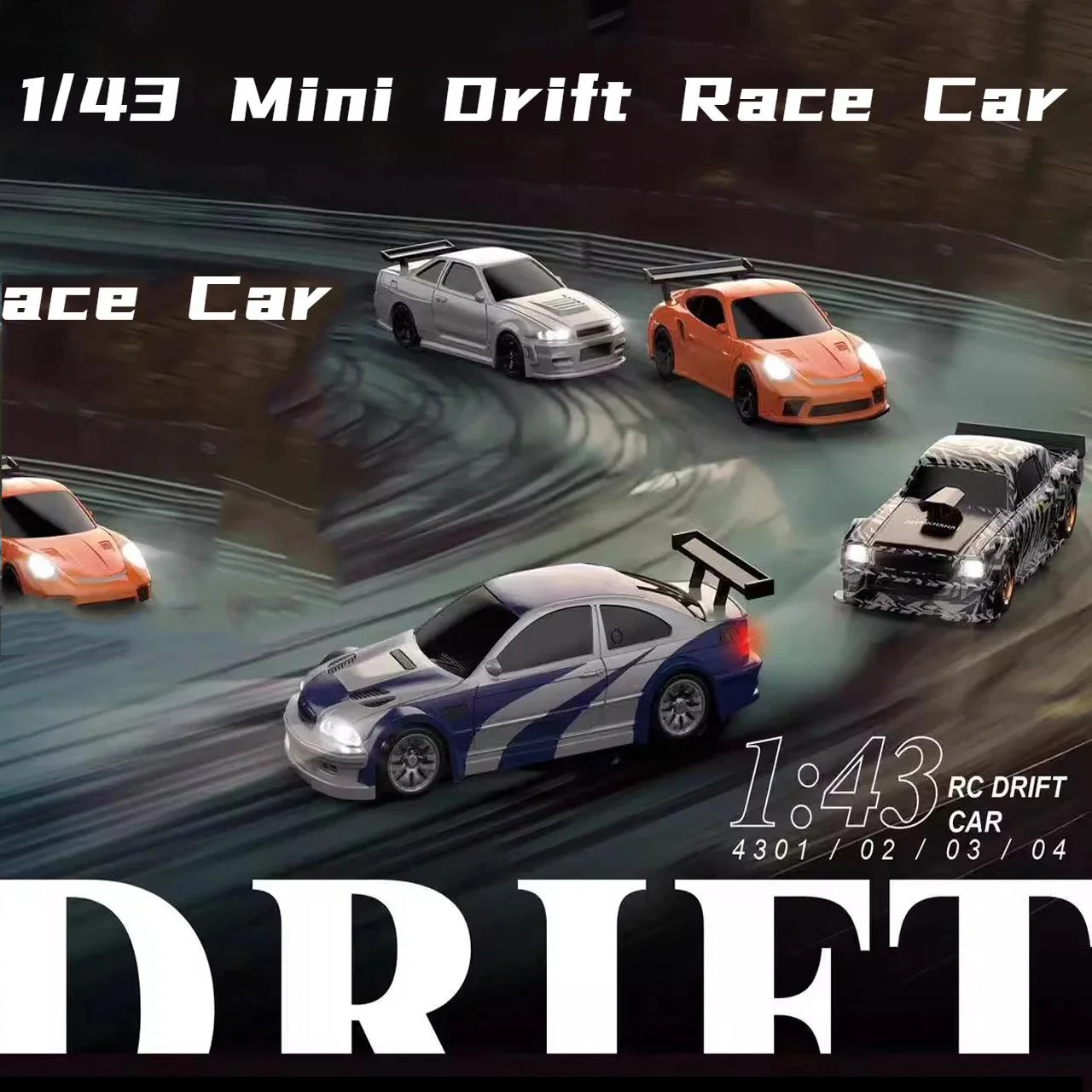 2.4G RC Drift Car 1/43 4WD Автомобиль с дистанционным управлением Высокоскоростной