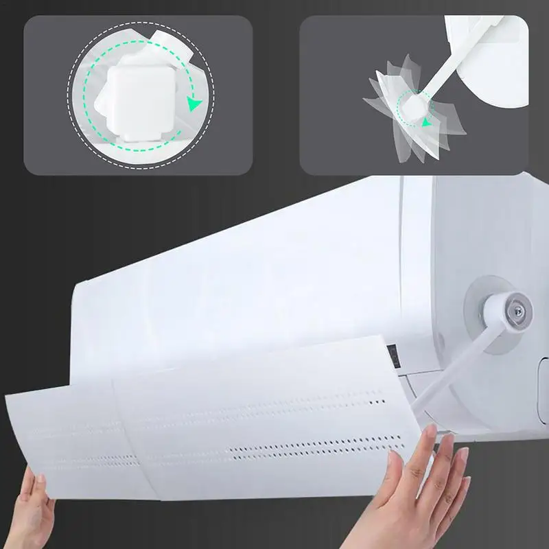 

Универсальный дефлектор воздуха для кондиционера, регулируемая перегородка с воздушным охлаждением для кондиционера и ветрового стекла, настенные дефлекторы