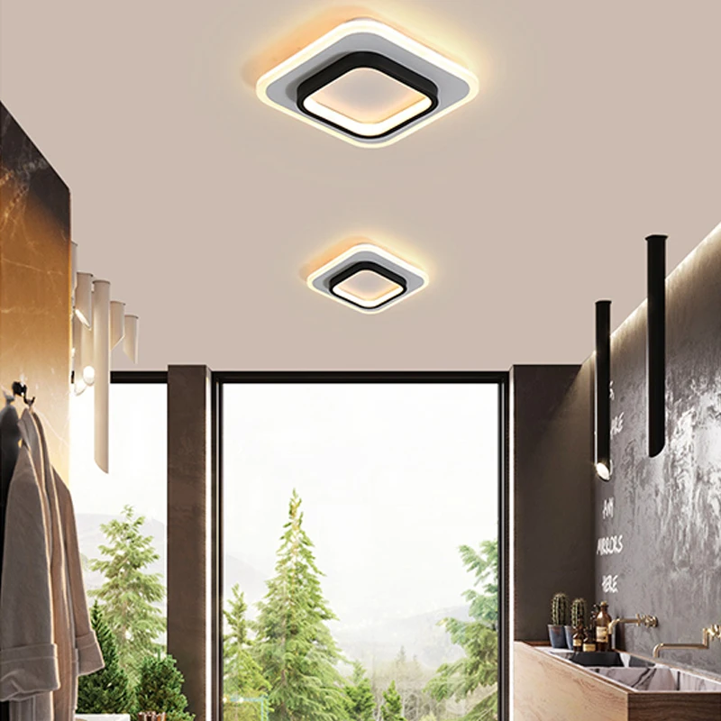 

Modern LED Ceiling light Corridor Lamp Square Round pendant lamp Bedroom living room lighting Artistic lighting dia 24cm