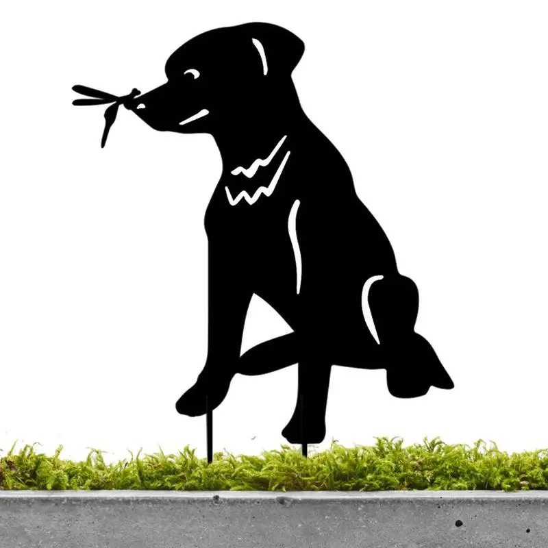 

Dog/Cat Silhouette Stake Acrylic Cat Dog Decorative Garden Stakes Cat Dog Statue For Outdoor Yard Decor Patio Lawn Decorations