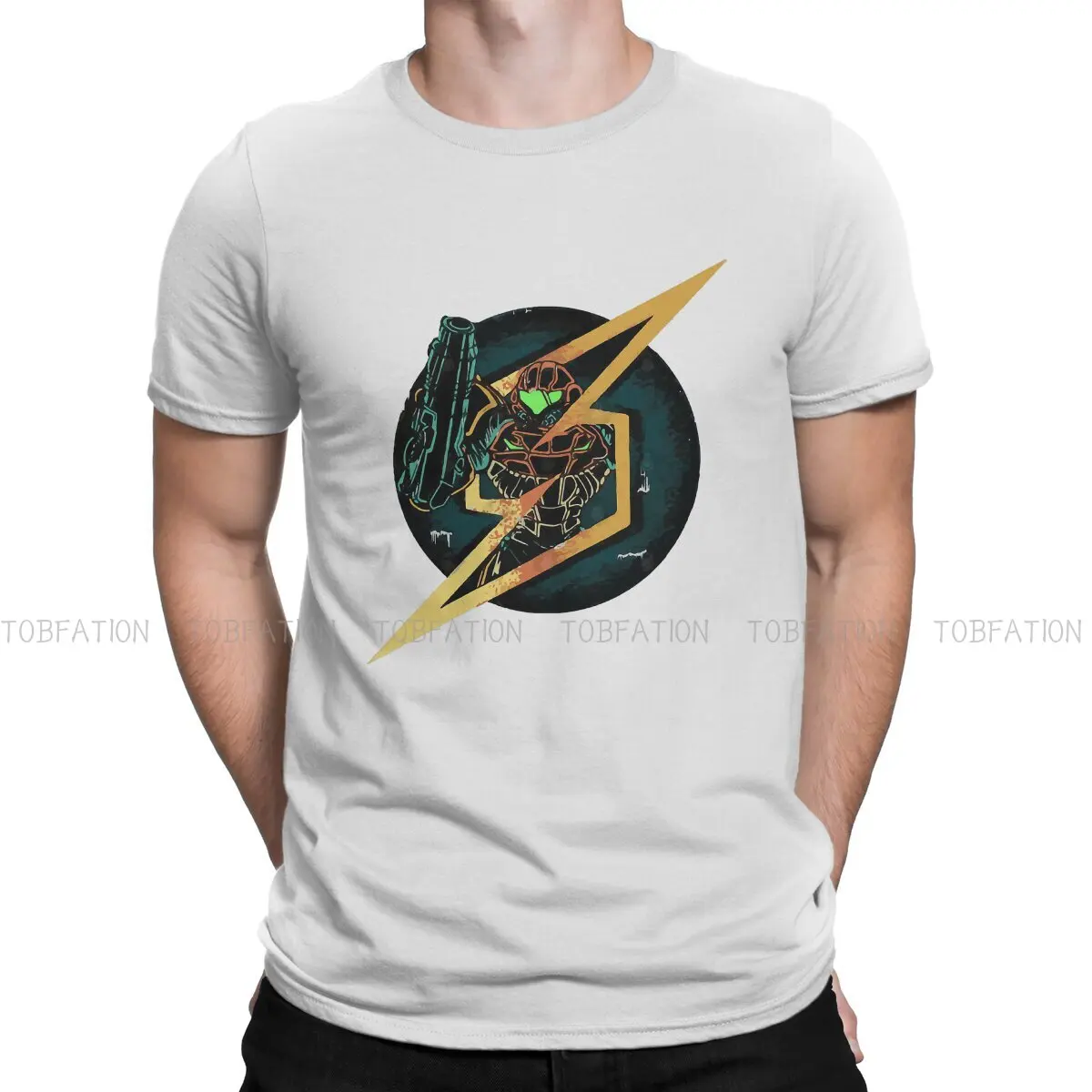 

Мужская футболка METROID Samus Aran Zero Task, хипстерская одежда
