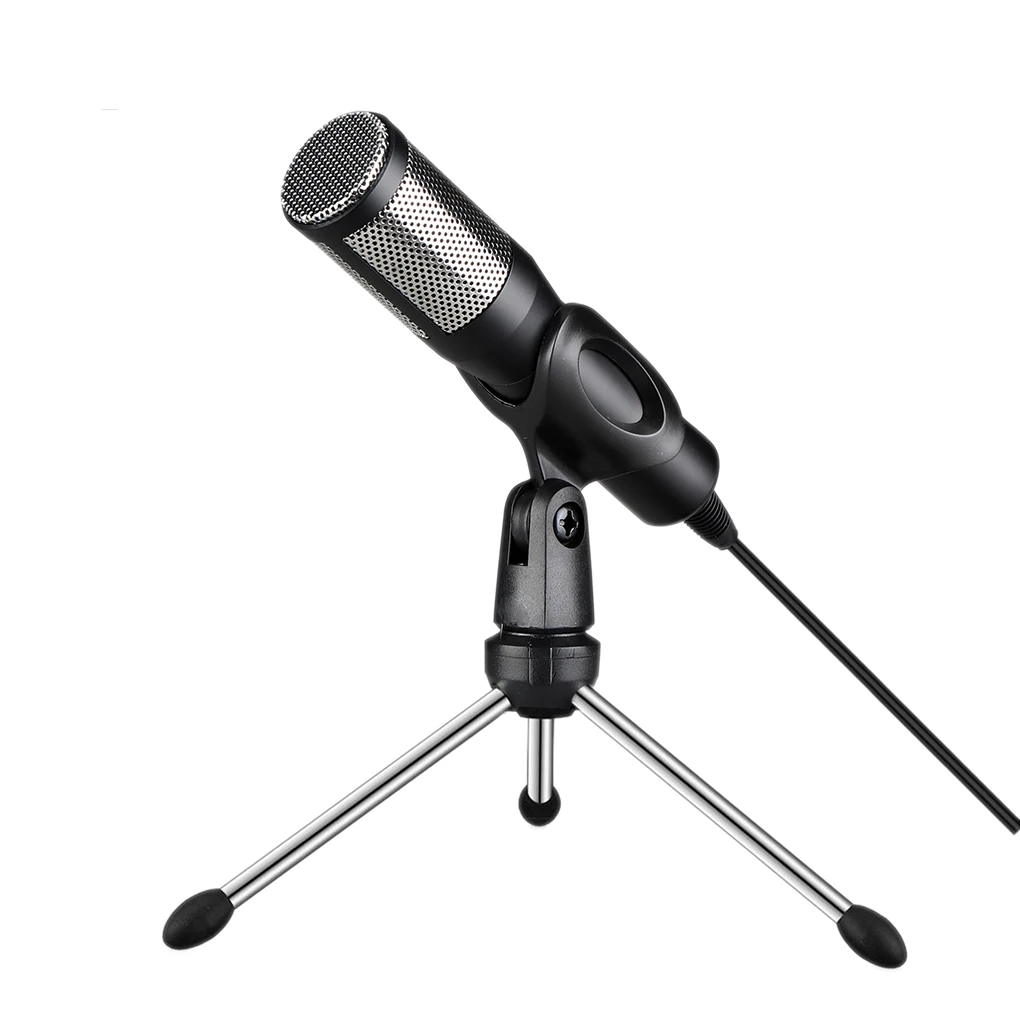 

USB Microphone Drive-free Home Studio Computer Conference Desktop Mike Tripod Bracket Acoustic Filter