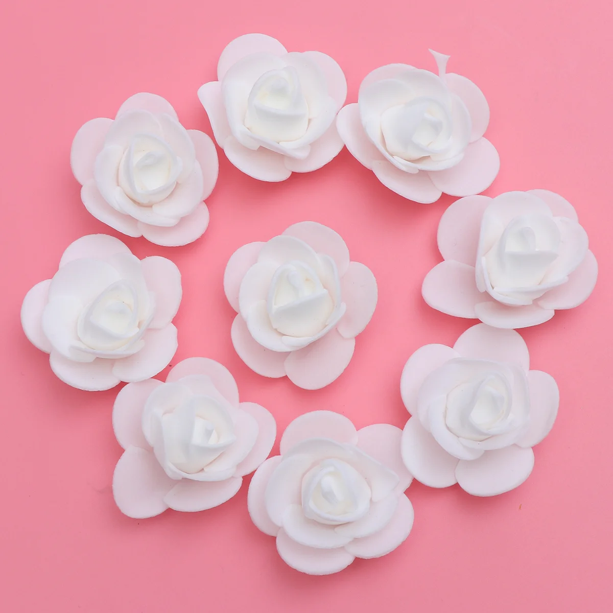 

100pcs 3.5cm Artificial Rose Flower Wedding Rose Roses Wedding Flowers Accessories for DIY Crafts Wedding Party Decor