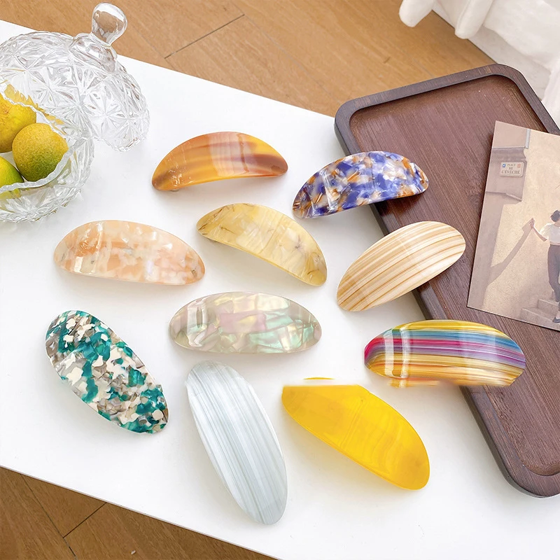 

Винтажный большой эллиптический весенний зажим, простой фотографический фотоаппарат для девушек, Женский подростковый Модный корейский