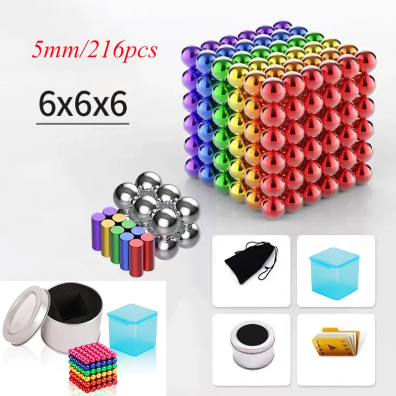 

5MM Super Magnet Colorful Magnet Rare Earth Strong Power Magnets For Industry 3D DIY Toys Jew