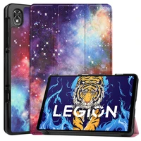 for lenovo legion y700 gaming pad pc tablet cases protective cover print magnetic flip sleeve smart sleep wake foldable stand