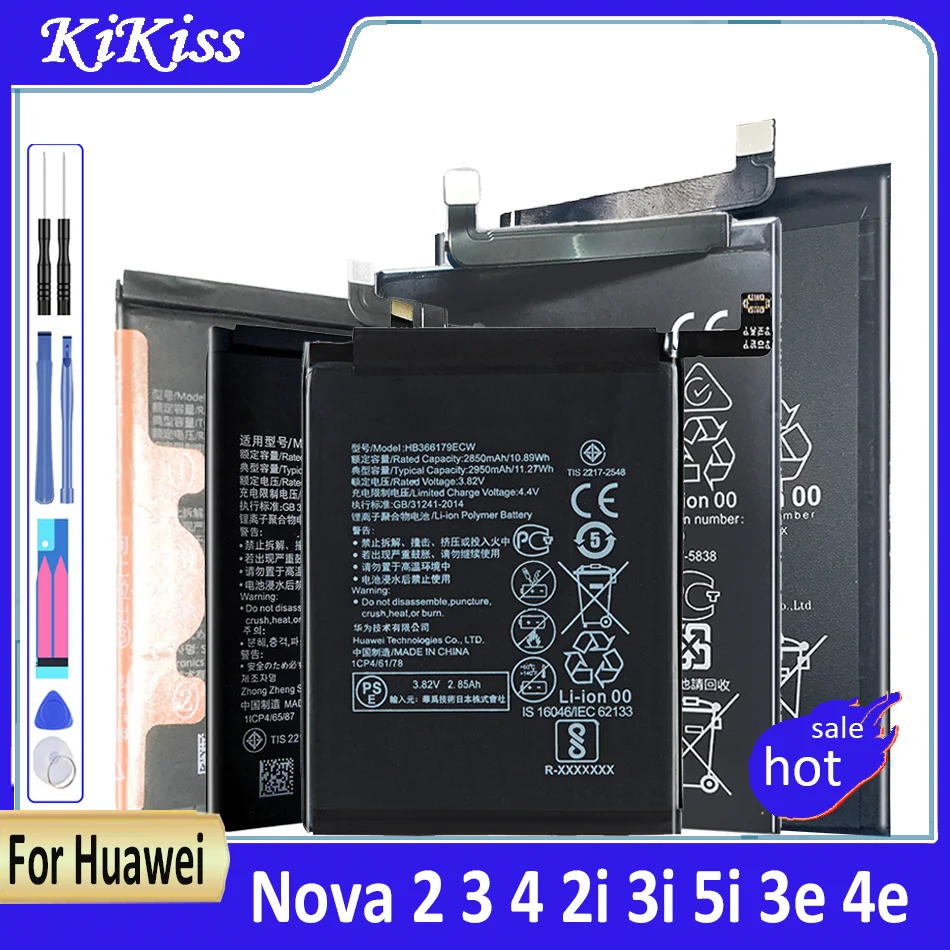 HB405979ECW батарея для Huawei Nova для детей 2, 3, 4, 2i 3i 5i 3e 4e Honor 6A 6C 7A Pro 7C фотоаппаратов моментальной печати 7S 8 8A DUA-L22 DUA-LX2 DIG-L01 DIG-L21 DIG-L21HN