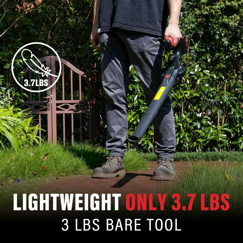 Беспроводная воздуходувка для листьев с батарейным питанием 20 В ухода за газоном