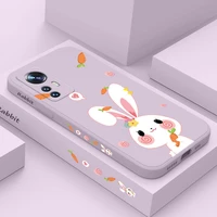 rabbit radish phone case for xiaomi mi 12 11 ultra lite 10 10s 9 11t 10t 9t pro lite poco m4 x4 f3 x3 m3 5g pro cover