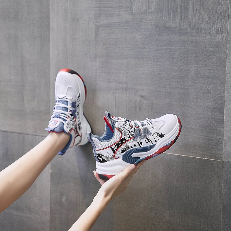 Women Yoga Fitness Sneakers Breathable Casual Shoes Comfortable Outdoor Walking Sports Shoes Fashion Height Increasing Footwears