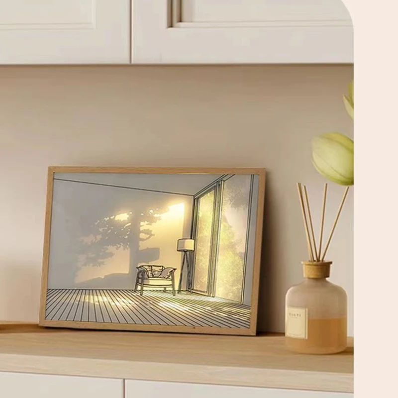 Фонарь маленькая ночная лампа искусственное украшение настенная гостиная