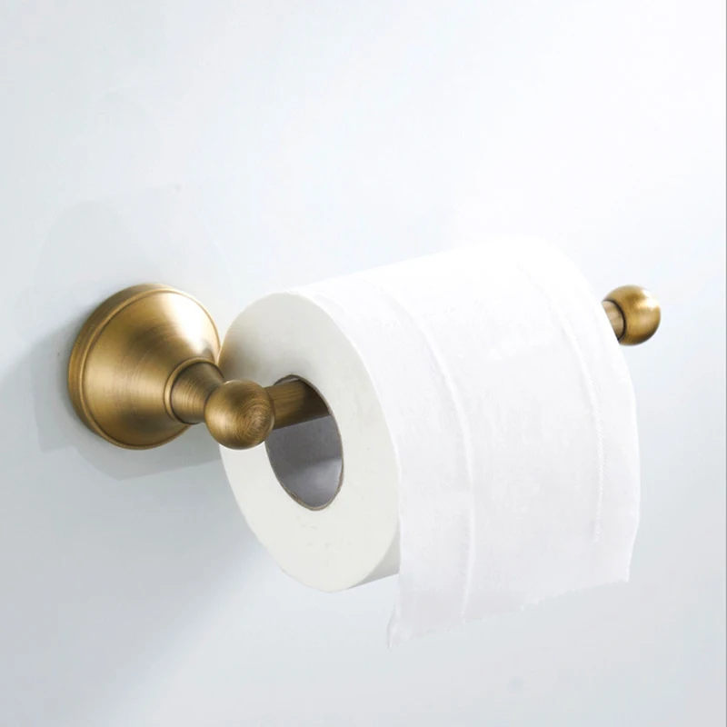 

Золотистый держатель для туалетной бумаги в ванную комнату, стойка для полотенец, черный хромированный кухонный держатель для рулона туале...