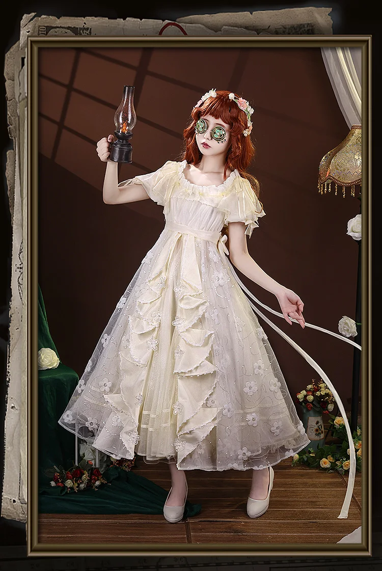 Identity V Emily Dyer Cosplay Costume for Halloween Christmas Role Playing Party Lydia Jones in stock Game Doctor S-L