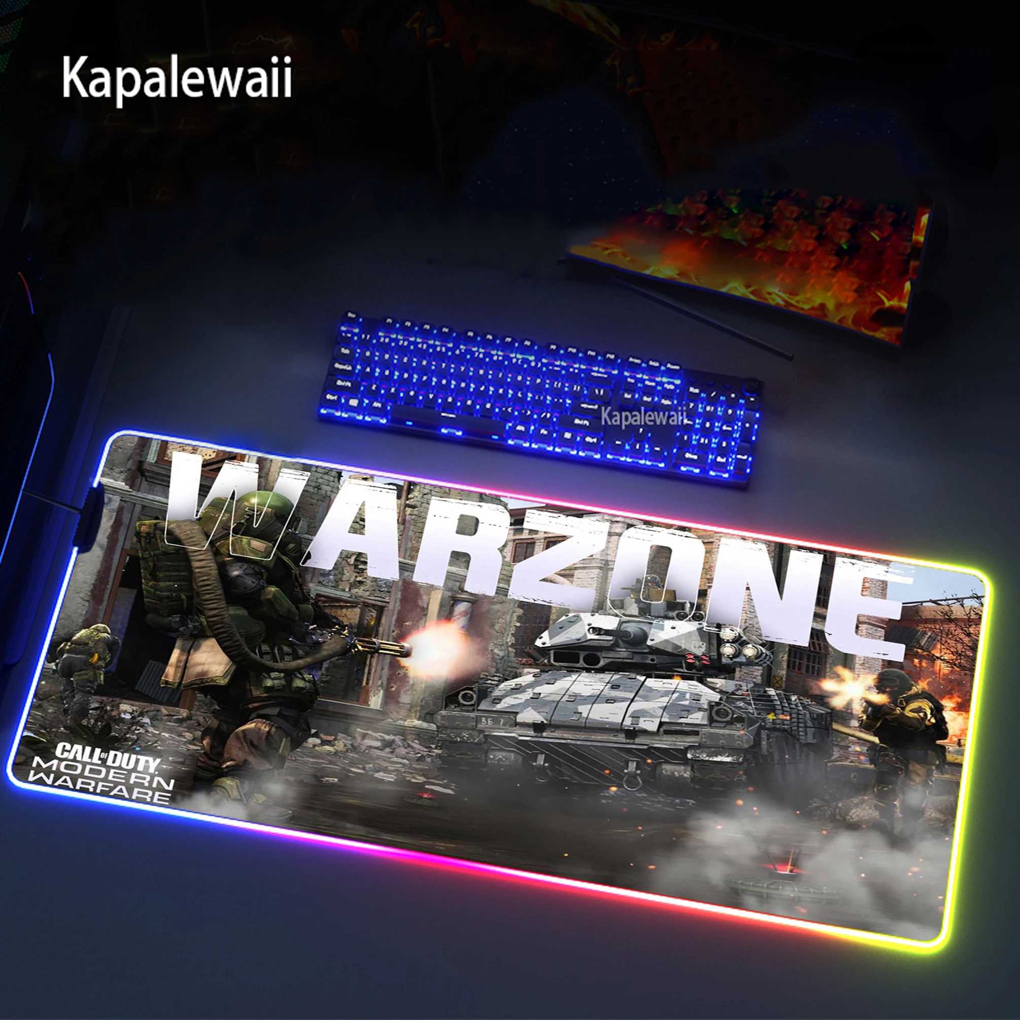 

Gaming Mouse Pad Computer Mousepad RGB Large Mouse Pad Gamer XXL Mouse Carpet Big Mause Pad PC Desk Play Mat With Warzone