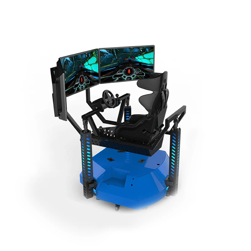 

Indoor VR Racing Driving Simulator Experience Real Racing Driving Simulator With 3 Screens