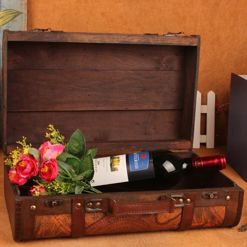 Античная кожаная шкатулка коробка для хранения ювелирных изделий органайзер