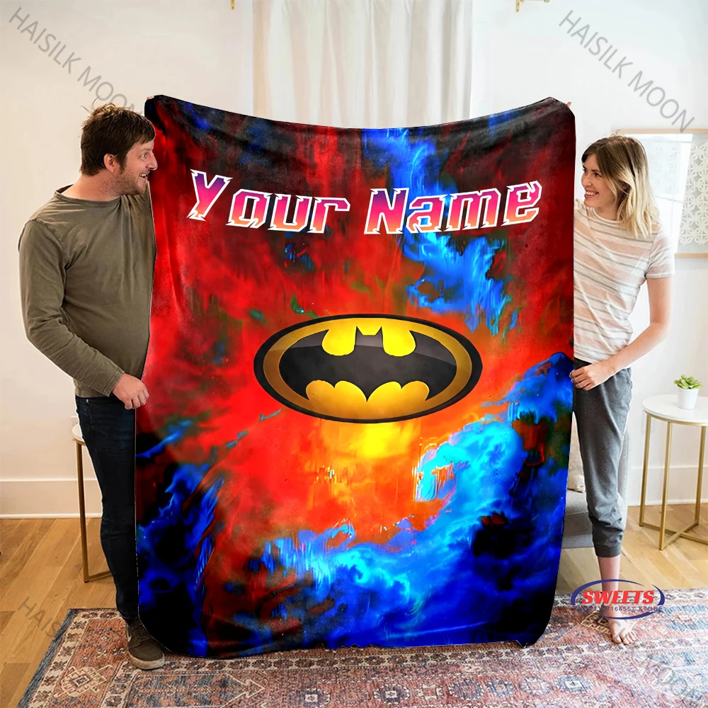 Одеяло с изображением Бэтмена по индивидуальному заказу индивидуальное одеяло