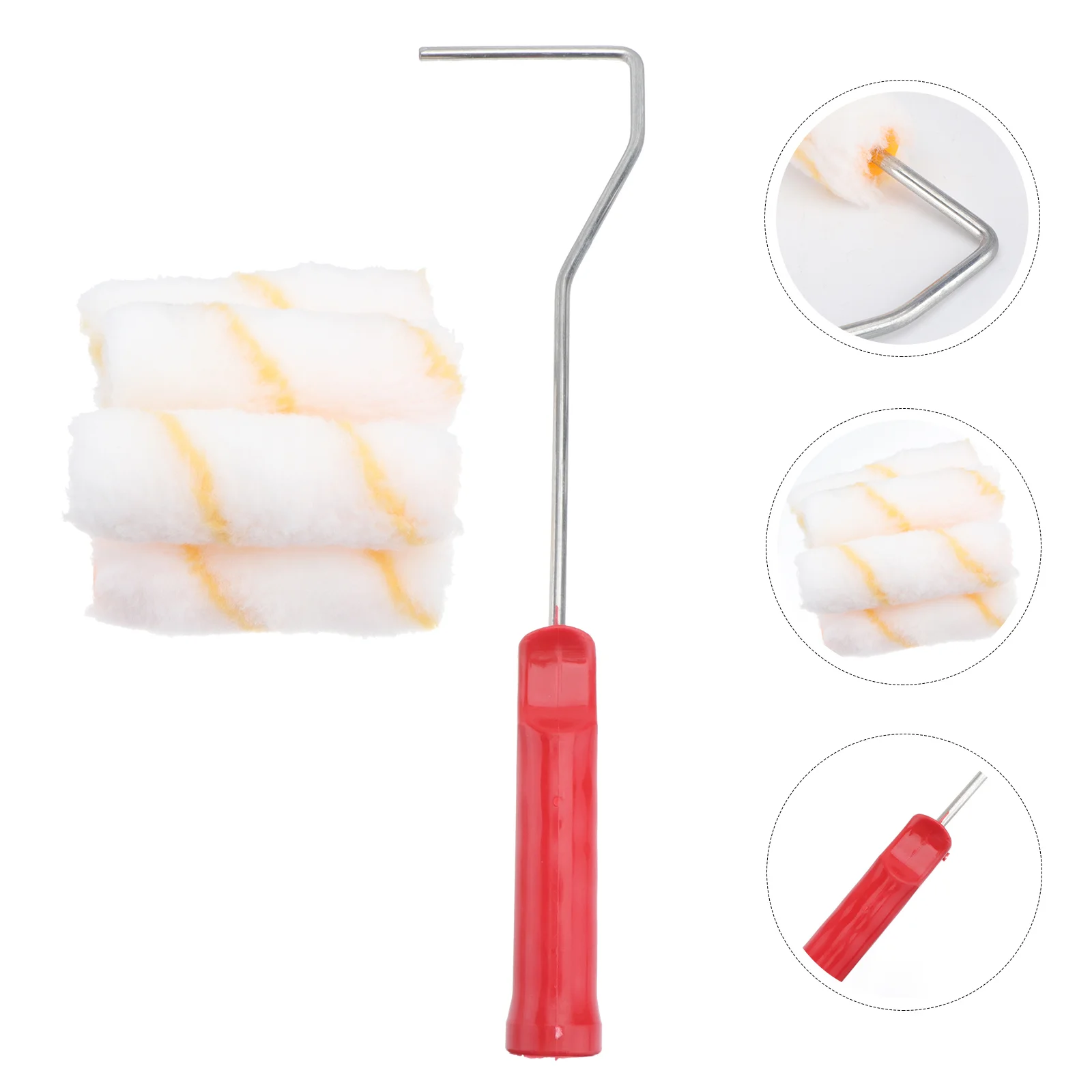 

1Pc 4 Inch Multifunction Wall Paint Roller Useful Handle Tool Set for Room Office Home